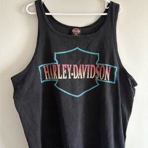 VINTAGE Harley-Davidson Black Tank Top